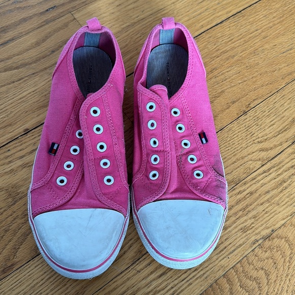 Tommy Hilfiger Pink Laceless Sneakers Size 5 - Picture 9 of 9
